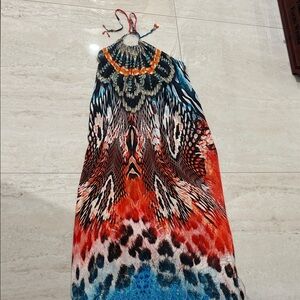 Vibrant Multicolor Maxi Dress